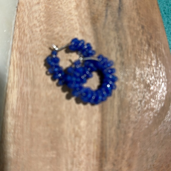 Bella Blues, handmade, beaded twist earrings - Picture 3 of 3